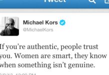 Michael Kors: “Budi autentičan…”