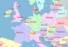 Najčešće prezime u Bosni i Hercegovini Hodžić, u Hrvatskoj Horvat, a u Srbiji Jovanović