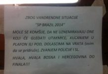 Apel bh. navijača komšijama u zgradi (FOTO)