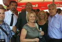 Čović na čelu izaslanstva HDZ-a BiH na dočeku ratnog zločinca Kordića