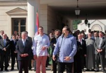 Dodik,Vučić i Kusturica otvorili Andrićgrad, opozicija snimila dokumentarac protiv (VIDEO)