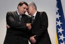 Čović još jednom pokazao podaništvo Dodiku i podržao SNSD