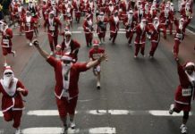 Hiljadu Djedova Mrazova utrkivalo se u Stockholmu