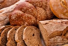 Sliced country-styled brown bread