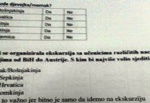 ZASTRAŠUJUĆA ANKETA U OSNOVNOJ ŠKOLI U SARAJEVU: Ko je pismeniji- Bošnjak, Srbin, Hrvat…?
