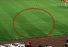 Iscrtana svastika na travnjaku poljuda zasjenila utakmicu Hrvatske i Italije