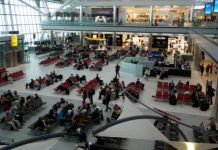 Evakuisan terminal londonskog aerodroma Getvik