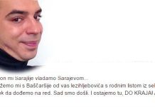 Diskriminirajuće poruke predsjednika Foruma mladih SBB-a: Napokon mi Sarajlije vladamo gradom