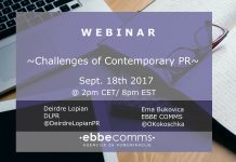 Besplatan webinar: “Izazovi savremenog PR-a”