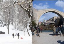 Danas u BiH: Dok je u Sarajevu padao snijeg, Mostar obasjan suncem