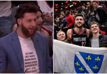 Jusuf Nurkić se pojavio u majici sa imenima devet heroja BiH