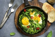 Za doručak – zelena shakshuka