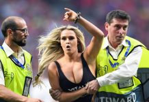 Ko je zgodna plavuša koja je prekinula finale Lige prvaka?