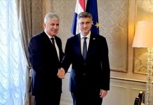 Čović razgovarao sa Plenkovićem u Zagrebu: Nužna što hitnija uspostava vlasti na svim nivoima u BiH