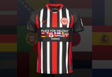 Zastava Bosne i Hercegovine na dresu Eintrachta iz Frankfurta