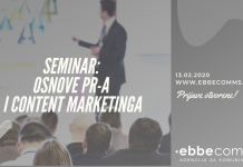 OTVORENE PRIJAVE ZA SEMINAR: Osnove PR-a i content marketinga