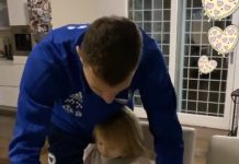 Edin Džeko u opremi BiH uči kćerkicu Unu kako se pravi pizza