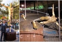 Kralj je “pao”: Vandali u Švedskoj srušili Zlatana Ibrahimovića