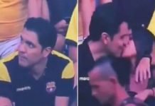 Na utakmicu Barcelone poveo ljubavnicu, a onda je shvatio da su ih kamere snimile dok se ljube