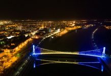 Most u Osijeku u bojama bh. zastave