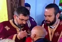 Istočno Sarajevo u jeku pandemije: Služili liturgiju s vjernicima koji su jednom kašikom uzimali pričest