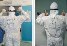 Medicinar u Rimu radi u odijelu sa ispisanim imenom Edina Džeke