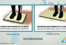 Naručite svoju DEZOBARIJERU – dezinfikacioni podmetač za obuću
