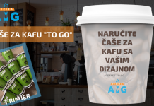 VIZIJA AMG: Brendirane papirne čaše za kafu “to go”