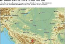 Zemljotres uznemirio Sarajlije: Epicentar potresa bio na području Vogošće
