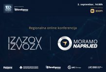 Regionalna online konferencija „Izazov izvoza – Moramo naprijed” početkom septembra