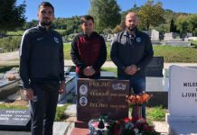 Delegacija FK Sarajevo položila vijenac na grob Vedrana Puljića