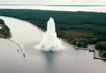 Zastrašujuća eksplozija bombe iz Drugog svjetskog rata u Poljskoj prilikom deminiranja