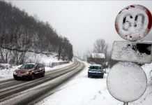 Snijeg pao širom BiH, otežan saobraćaj u višim predjelima