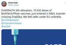 Stigle nove doze Pfizer vakcine u BiH