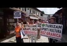 Protest turističkih radnika u Sarajevu