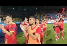 Slavlje navijača i fudbalera nakon pobjede FK Velež vs Coleraine FC