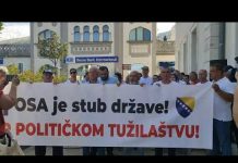 U Mostaru protest zbog uhapšenog direktora OSA-e BiH