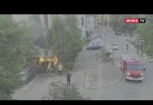Haos u Sarajevu: Vatrena stihija progutala šadrvan, oštećeno pet vozila
