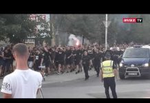 Navijači Veleža u sjajnom korteu sarajevskim ulicama stigli na stadion Grbavica