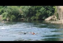 Trening najboljih svjetskih skakača sa Starog mosta u Mostaru