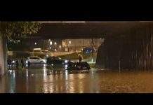 Drama u Sarajevu / Vozač ostao zarobljen ispod poplavljenog podvožnjaka u Buča Potoku