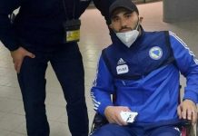 Nakon divljačkog starta finskog igrača Kolašinac u kolicima napustio stadion