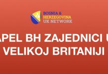 Apel bh zajednici u Velikoj Britaniji