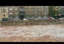 Nabujala Miljacka prijeti pojedinim mostovima