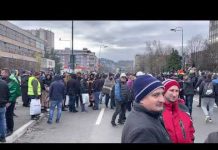 Drugi dan protesta rudara ispred Vlade FBiH