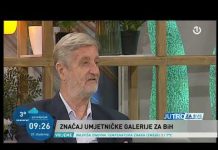 Gost Jutra za sve bio je Strajo Krsmanović, ravnatelj Umjetničke galerije BiH