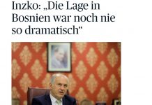 Inzko: BiH se može raspasti ukoliko aktuelni trend krize bude nastavljen