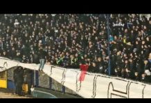 Fudbaleri Željezničara nakon pobjede sa Širokim Brijegom ušli na južnu tribinu