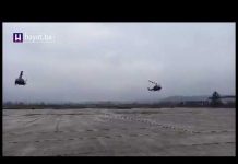 POGLEDAJTE SLIJETANJE AMERIČKIH HELIKOPTERA U KASARNU RAJLOVAC U SARAJEVU