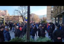 Skup podrške Fuadu Kasumoviću ispred Gradske uprave Zenica